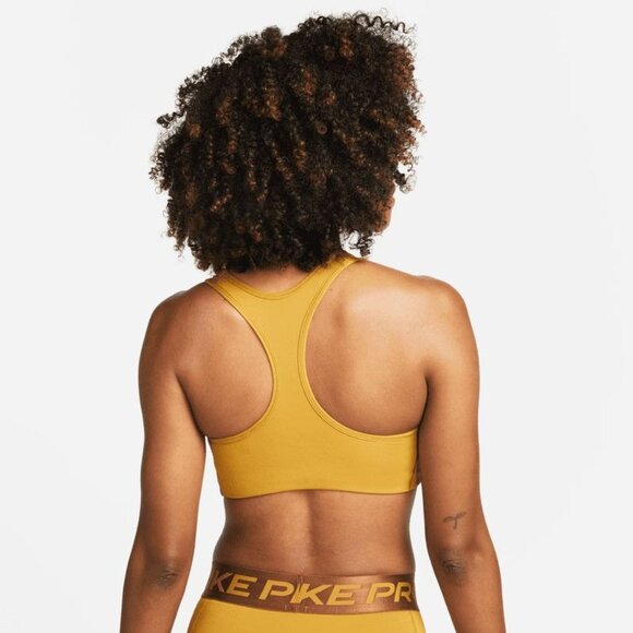Nike Swoosh Women's Half-Support Padded Sports Bra BV3636-711 Brown Size S Small - Picture 3 of 6